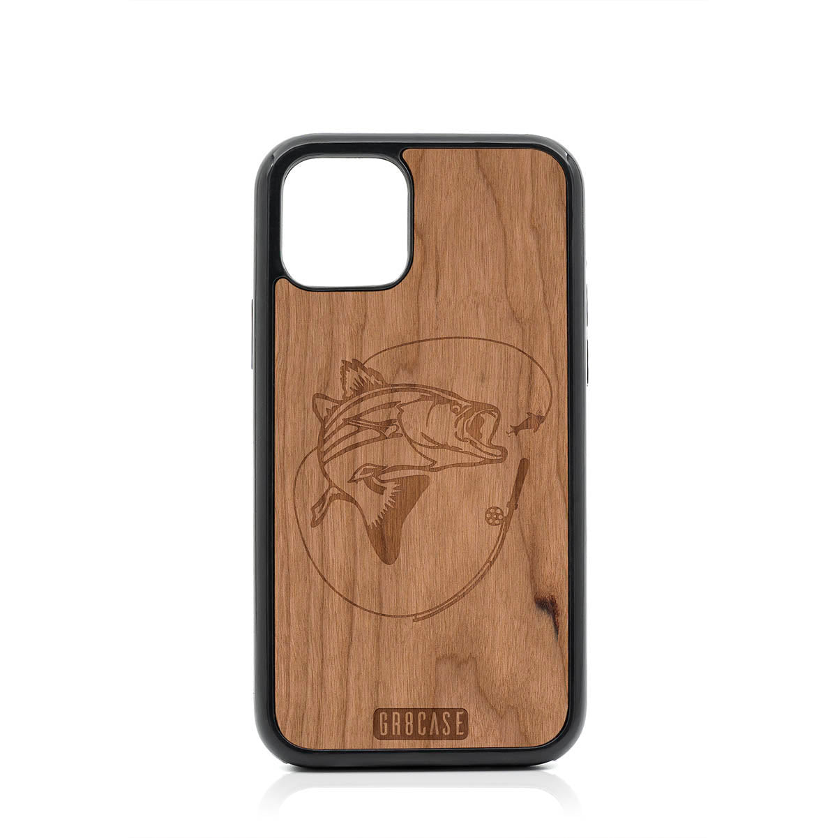 Fish and Reel Design Wood Case For iPhone 11 Pro by GR8CASE
