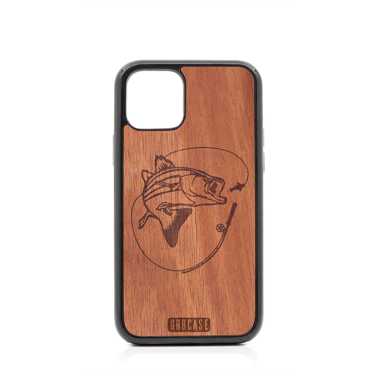 Fish and Reel Design Wood Case For iPhone 11 Pro by GR8CASE