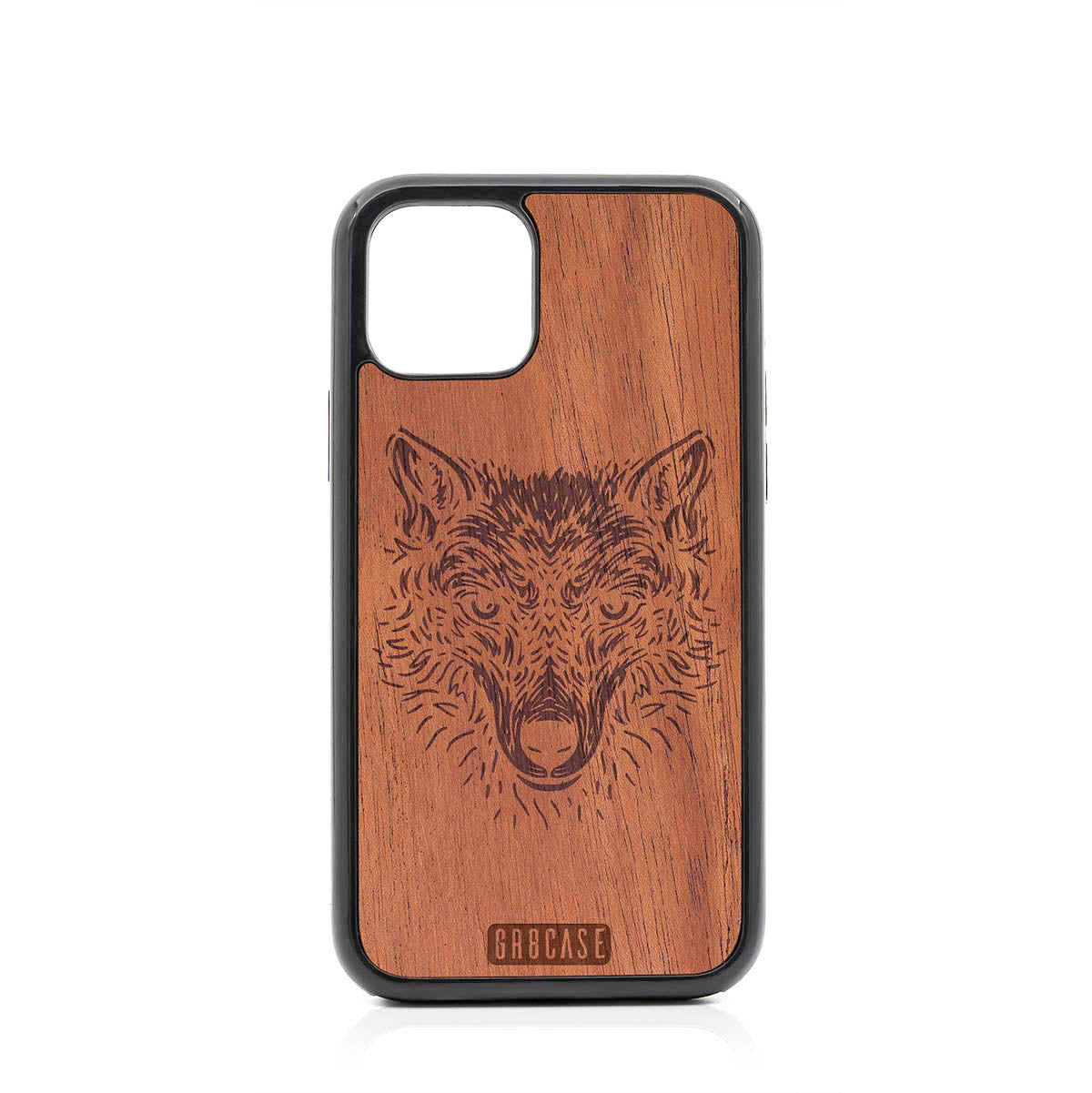 Furry Wolf Design Wood Case For iPhone 11 Pro