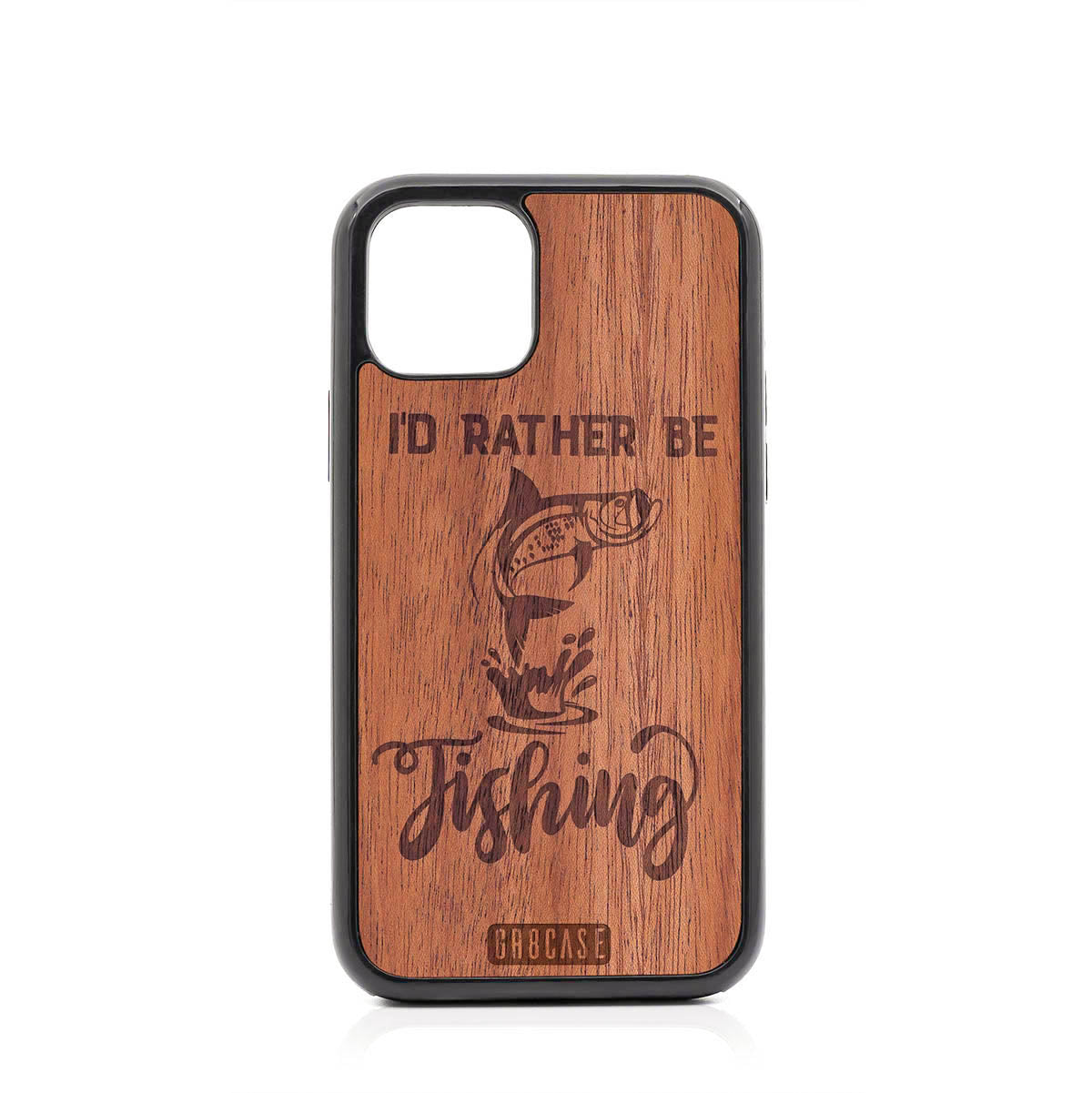 I&#39;D Rather Be Fishing Design Wood Case For iPhone 11 Pro