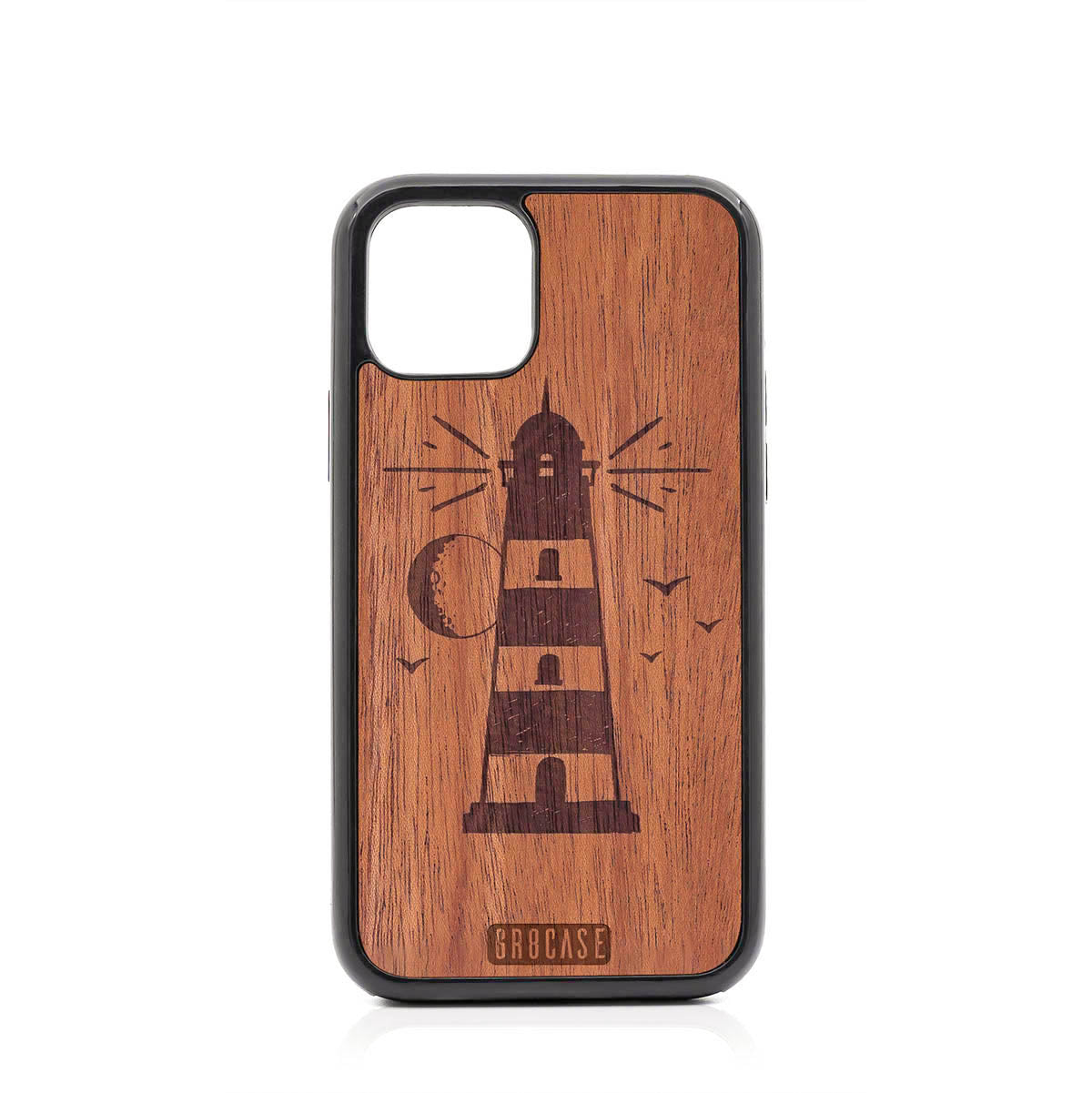 Midnight Lighthouse Design Wood Case For iPhone 11 Pro Max