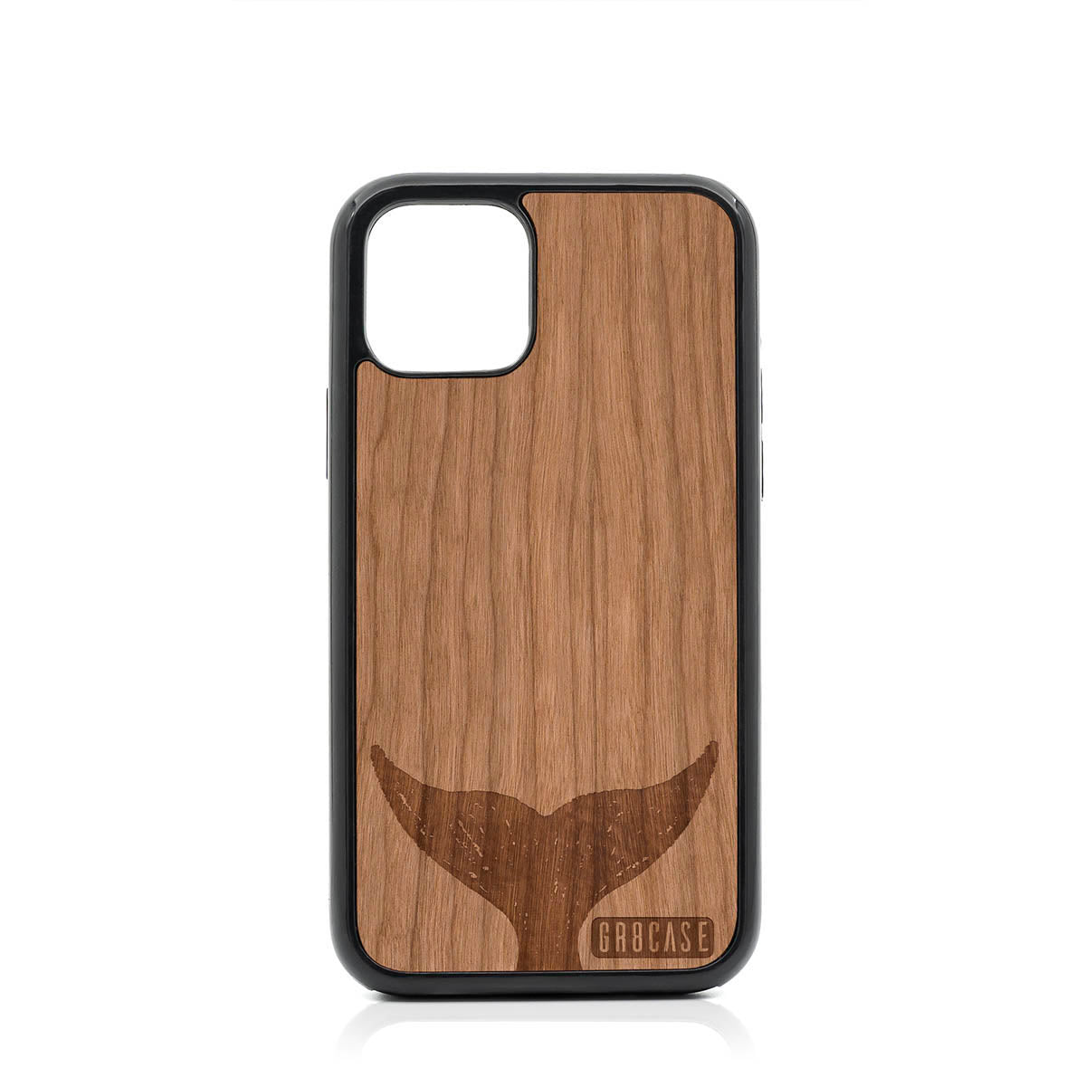 Whale Tail Design Wood Case For iPhone 11 Pro