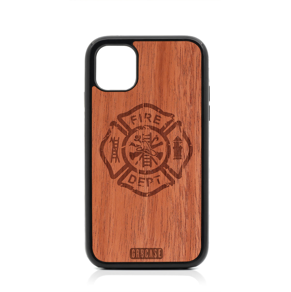 Fire Department Design Wood Case For iPhone 11 by GR8CASE