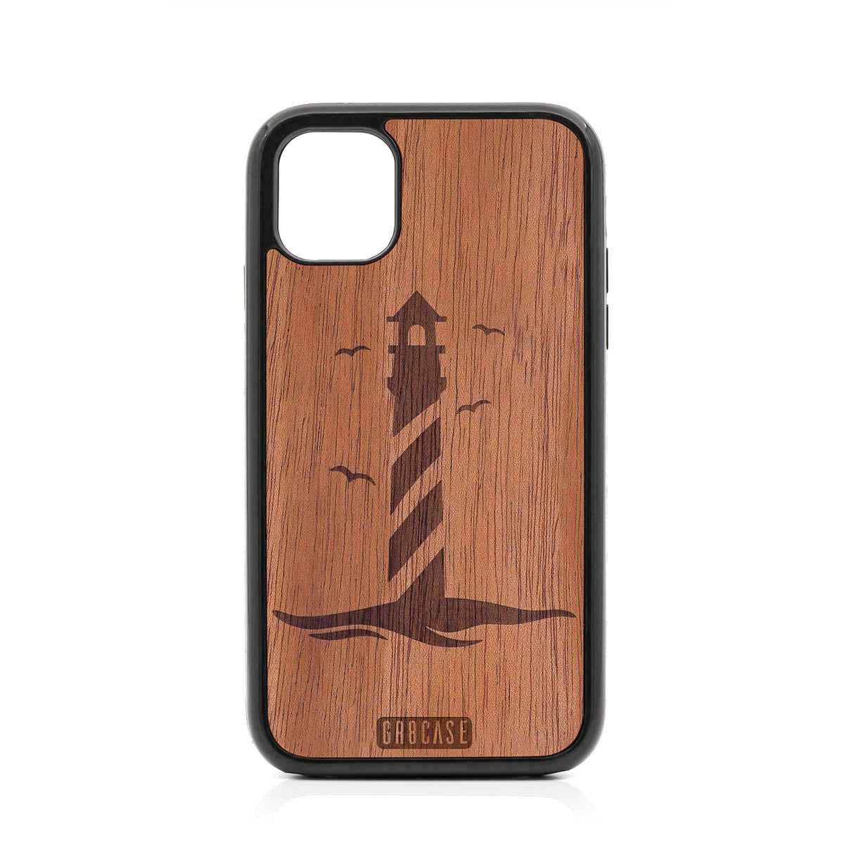 Lighthouse Design Wood Case For iPhone 11