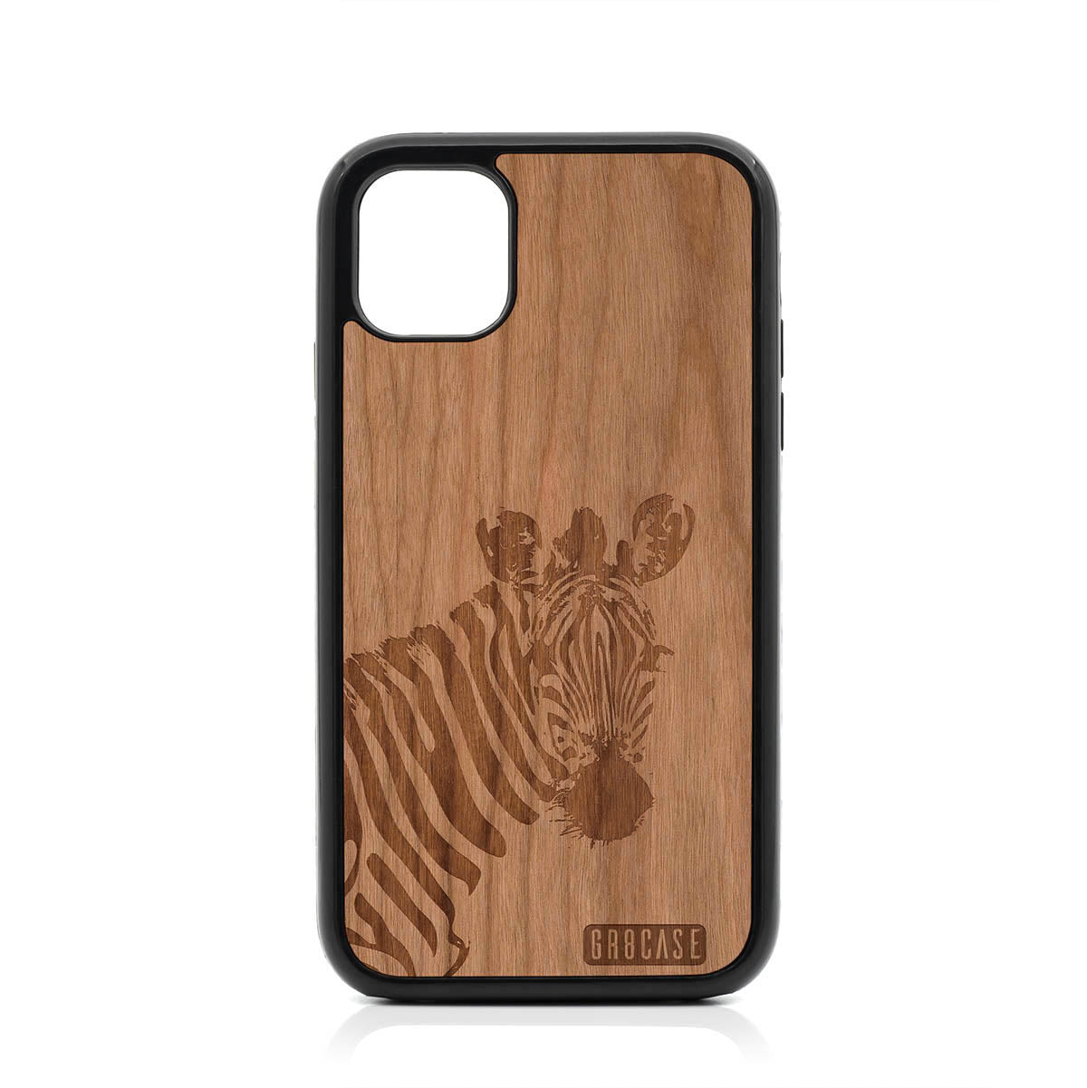 Lookout Zebra Design Wood Case For iPhone 11