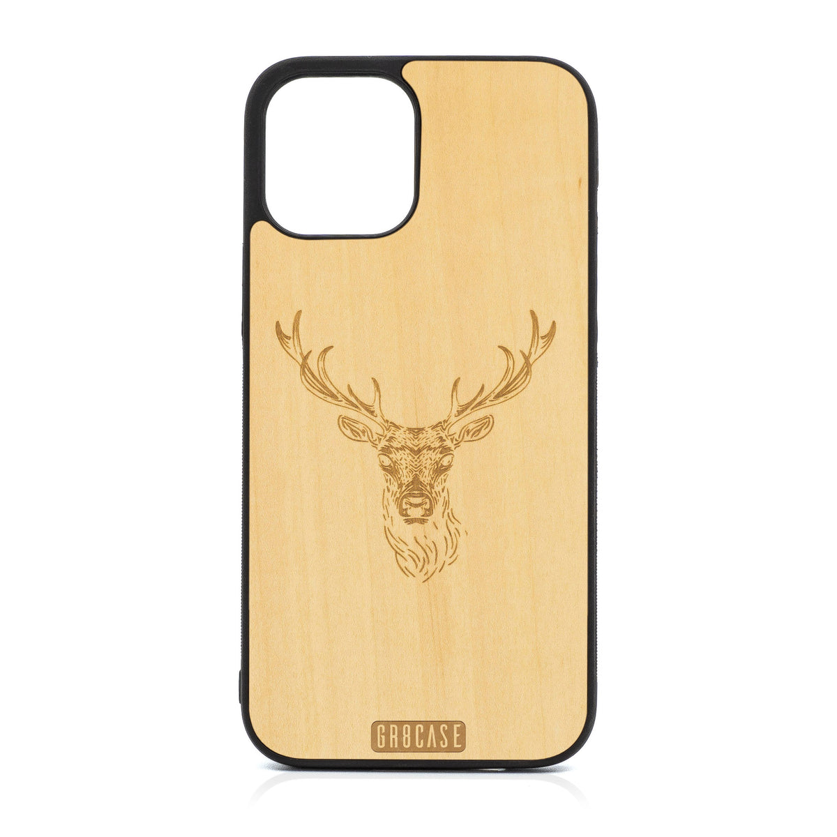 Buck Deer Design Wood Case For iPhone 12 Pro Max