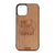 Eat Sleep Softball Repeat Design Wood Case For iPhone 12 Pro Max