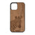 Lookout Zebra Design Wood Case For iPhone 12 Pro Max