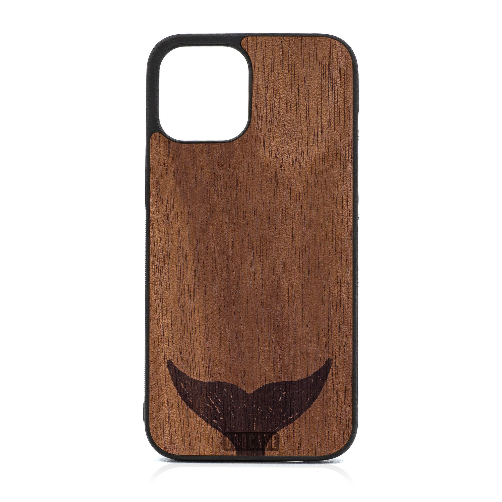 Whale Tail Design Wood Case For iPhone 12 Pro Max