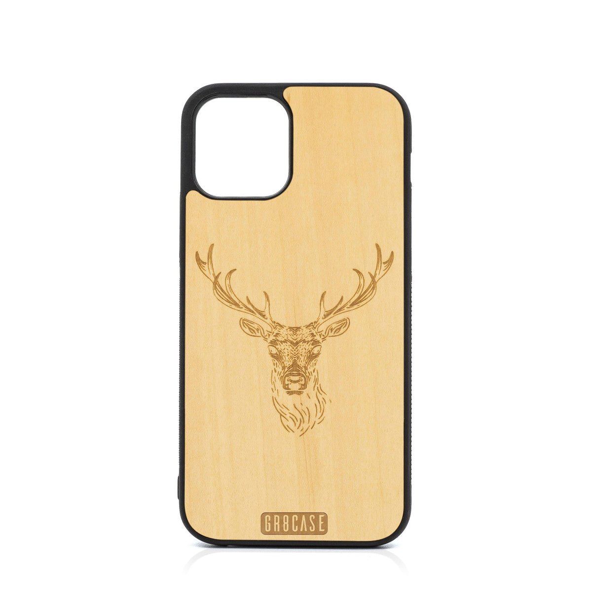 Buck Deer Design Wood Case For iPhone 12 Pro