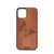 Butterfly Design Wood Case For iPhone 12
