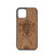 Custom Motors (Bearded Biker Skull) Design Wood Case For iPhone 12 Pro