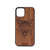 Furry Wolf Design Wood Case For iPhone 12 Pro