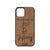 I'D Rather Be Fishing Design Wood Case For iPhone 12 Pro