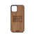 Improvise Adapt Overcome Design Wood Case For iPhone 12 Pro