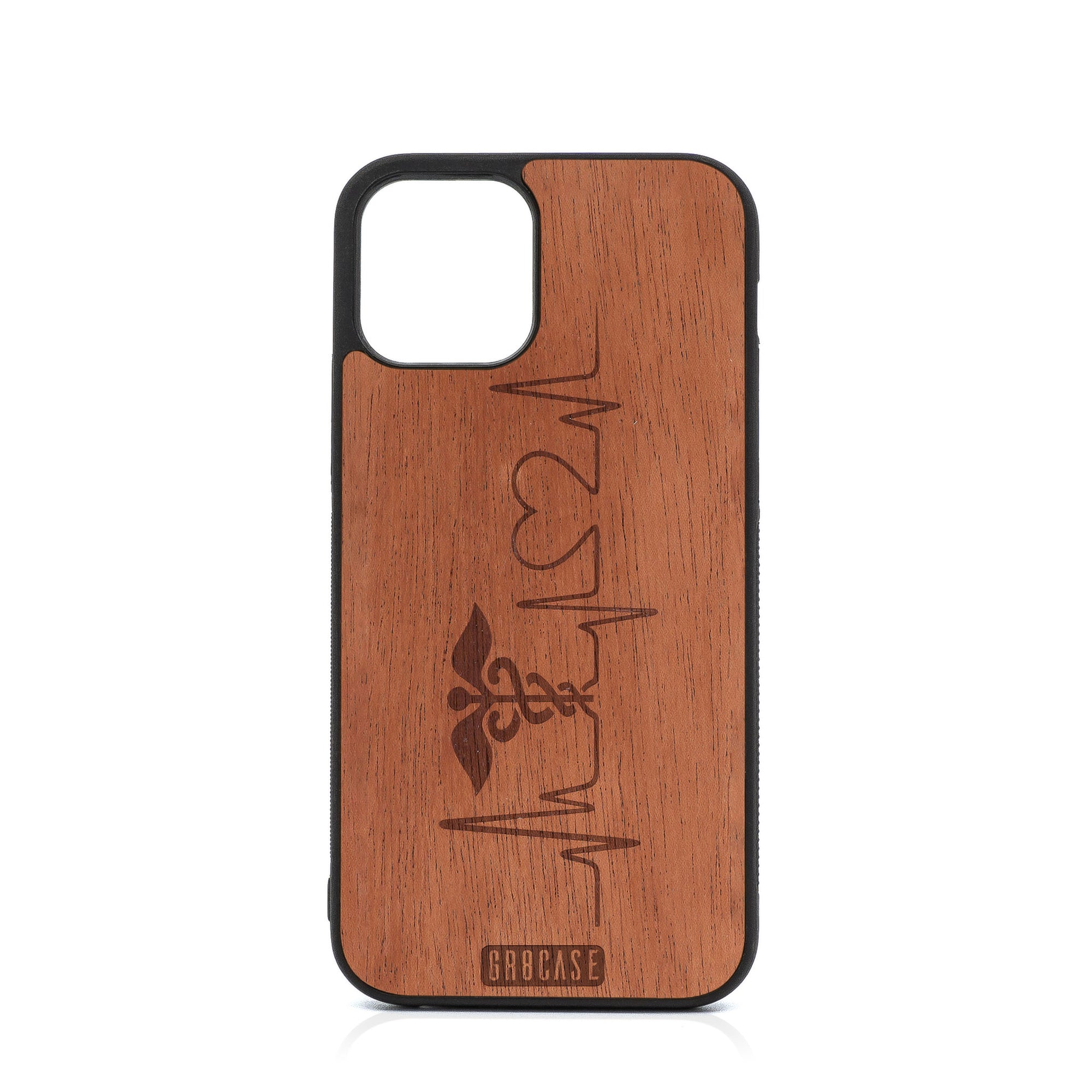 Hero's Heart (Nurse, Doctor) Theme Design Wood Case For iPhone 12 Pro