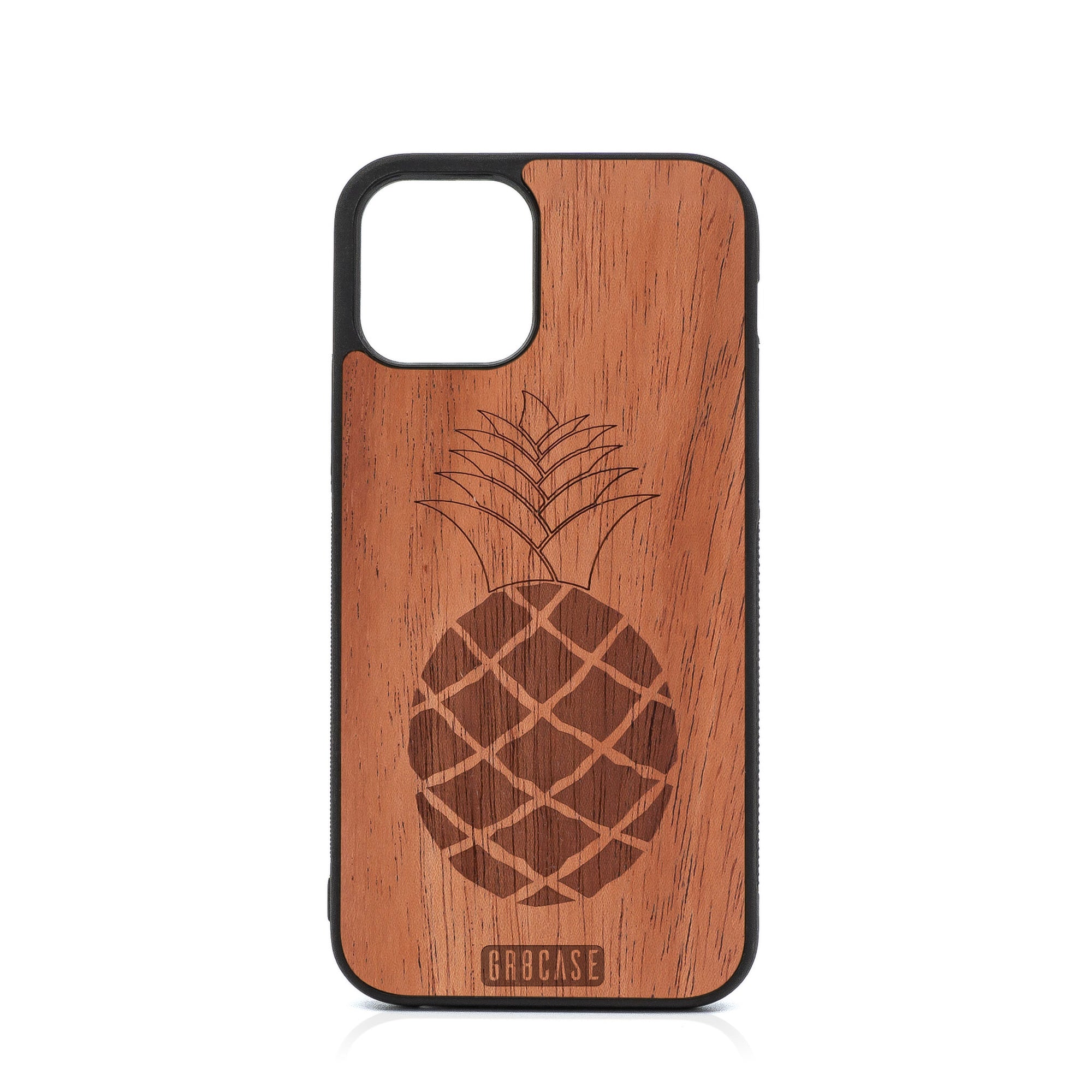 Pineapple Design Wood Case For iPhone 12