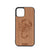 Scorpion Design Wood Case For iPhone 12