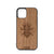 Viking Skull Design Wood Case For iPhone 12 Pro