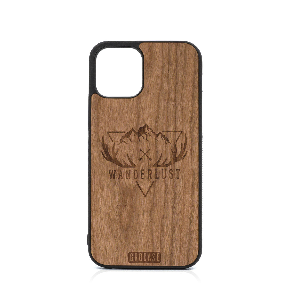 Wanderlust Design Wood Case For iPhone 12