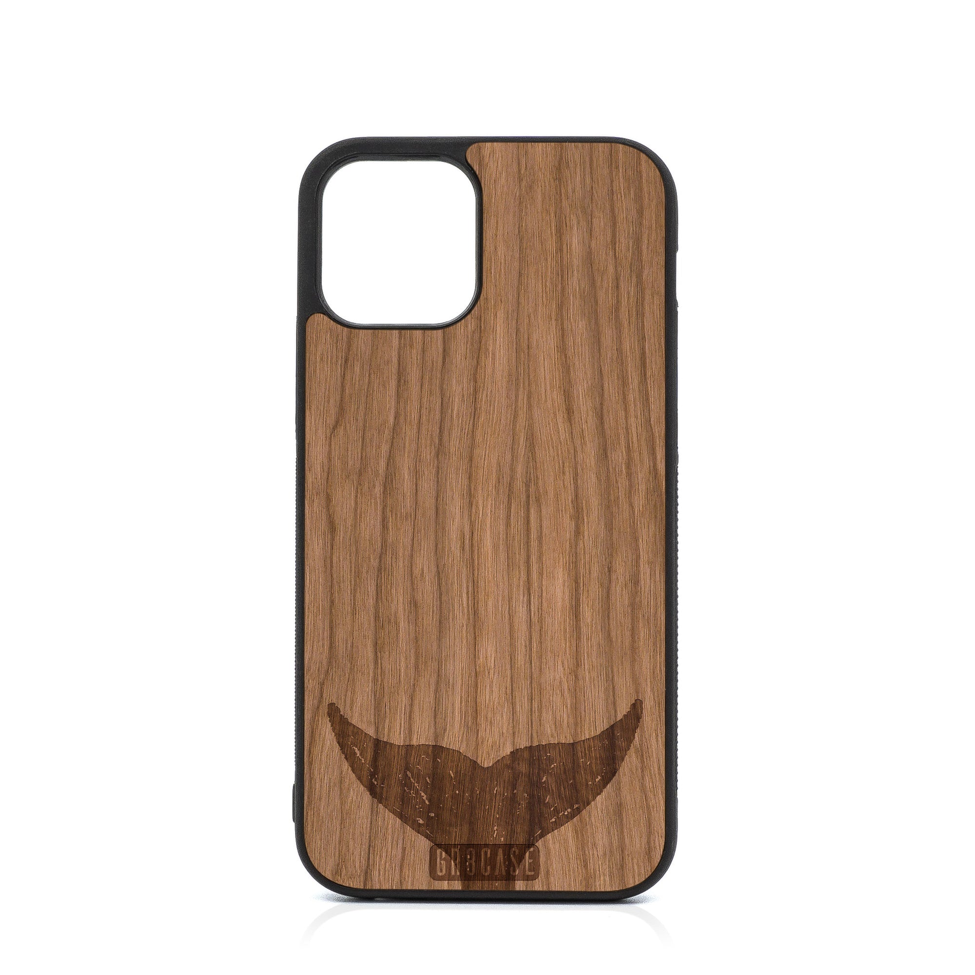 Whale Tail Design Wood Case For iPhone 12 Pro