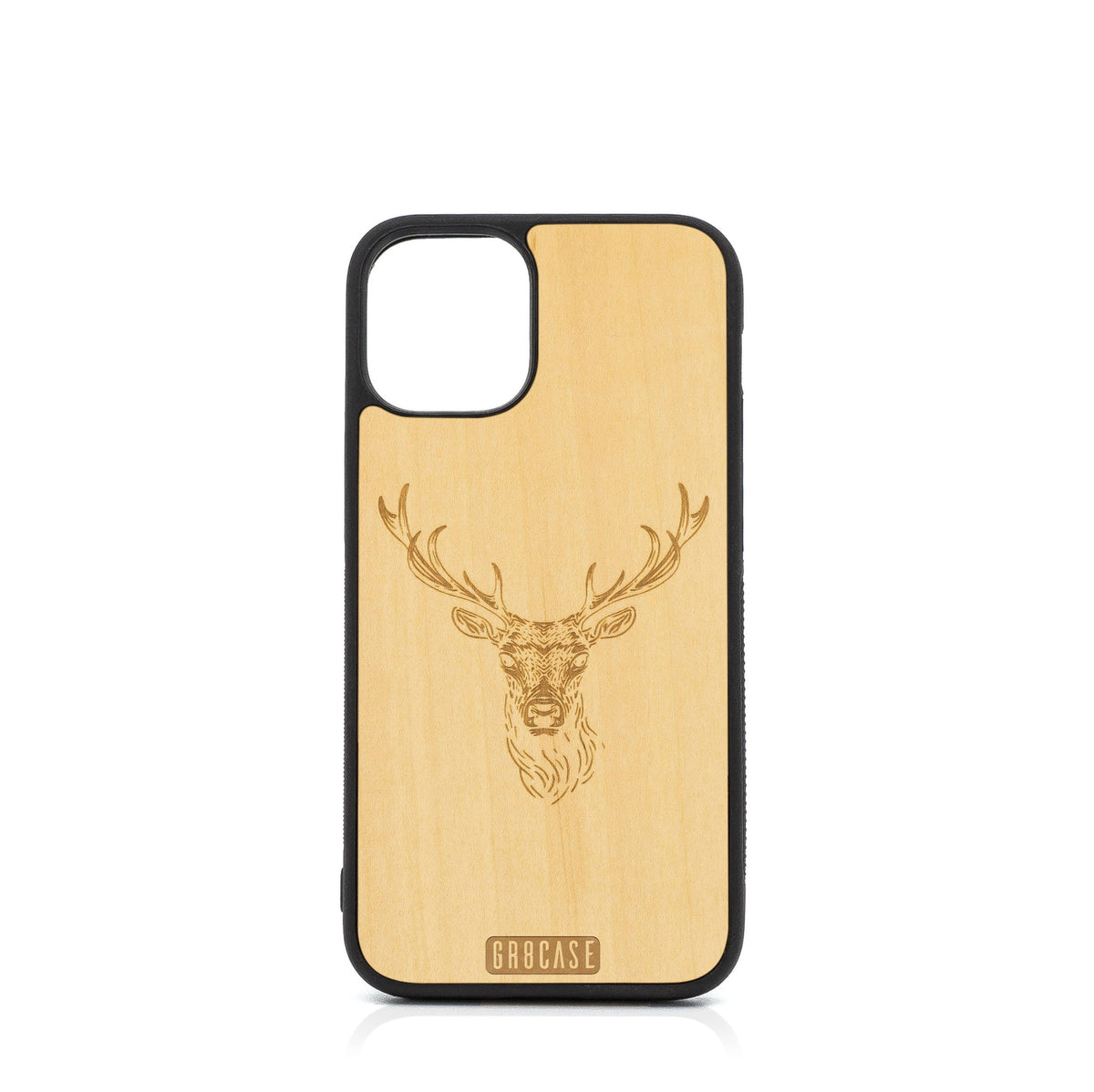 Buck Deer Design Wood Case For iPhone 12 Mini