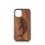 I'm Happy Anywhere I Can See The Ocean (Whale) Design Wood Case For iPhone 12 Mini