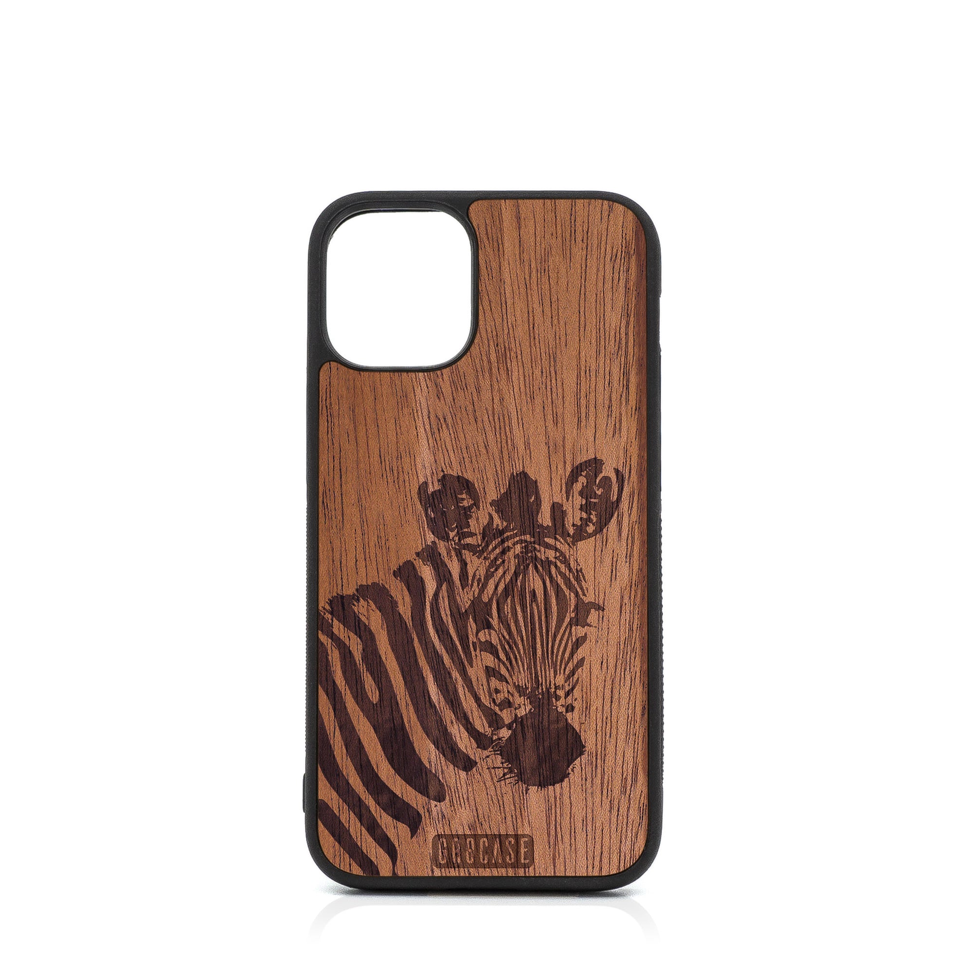 Lookout Zebra Design Wood Case For iPhone 12 Mini