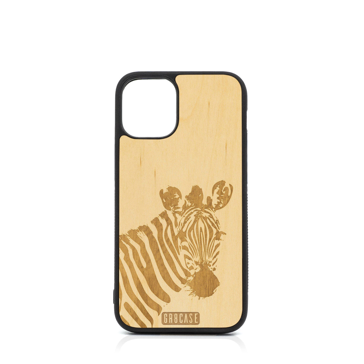 Lookout Zebra Design Wood Case For iPhone 12 Mini