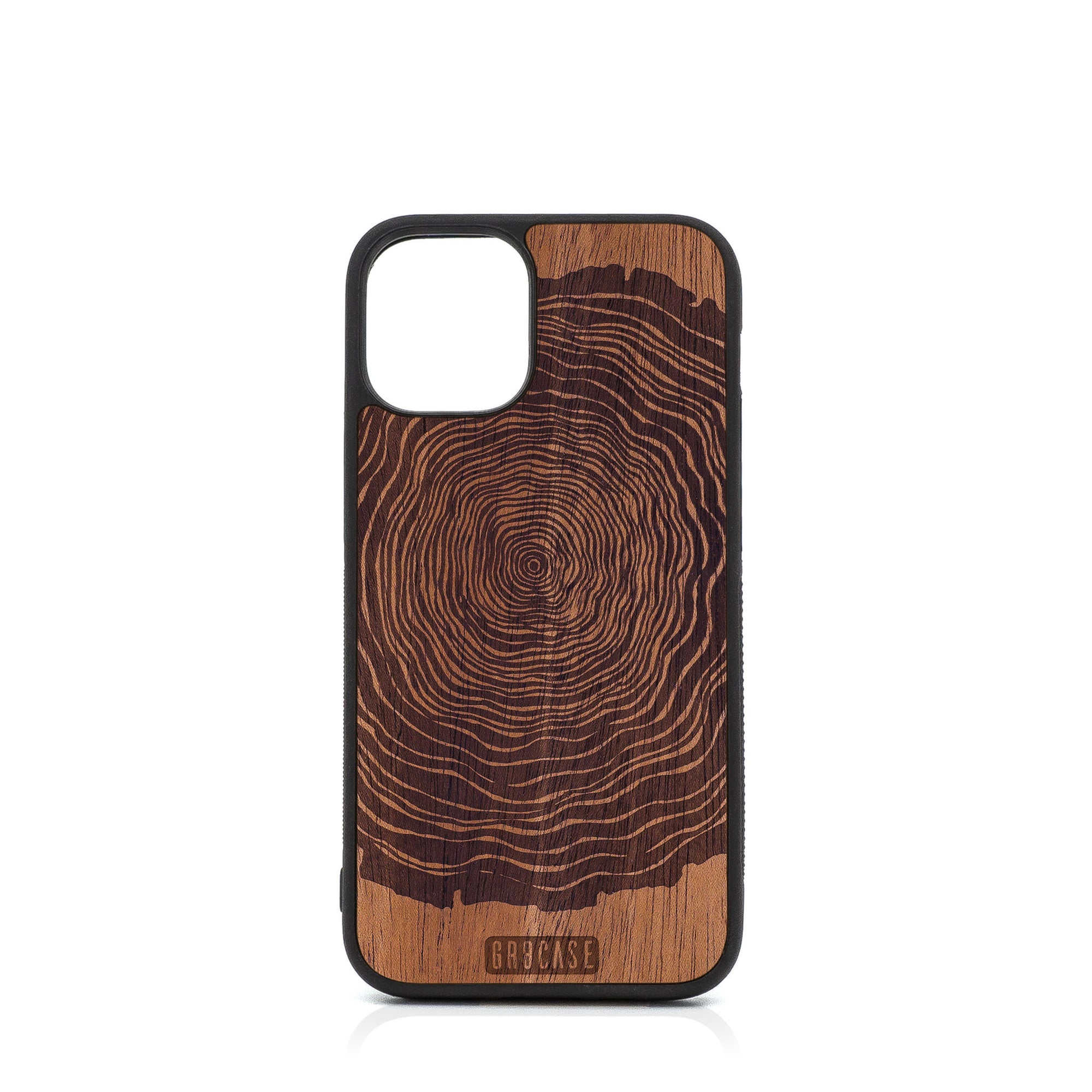 Tree Rings Design Wood Case For iPhone 12 Mini