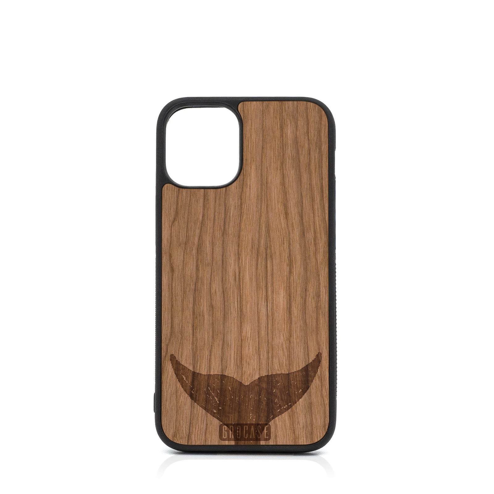 Whale Tail Design Wood Case For iPhone 12 Mini