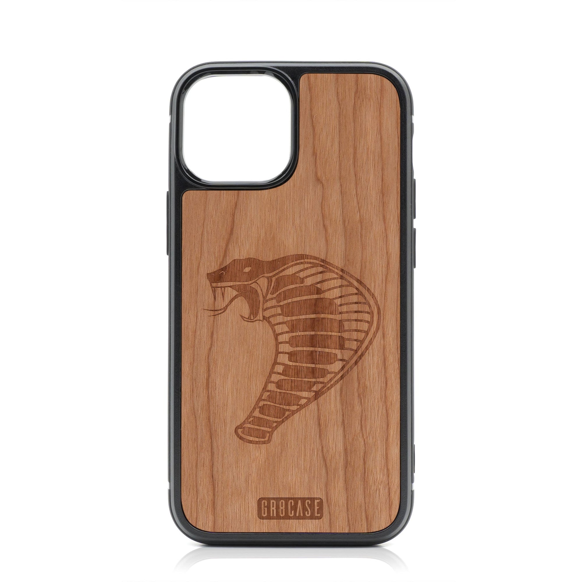 Cobra Design Wood Case For iPhone 14 Plus