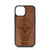 Sugar Skull Design Wood Case For iPhone 14 Plus