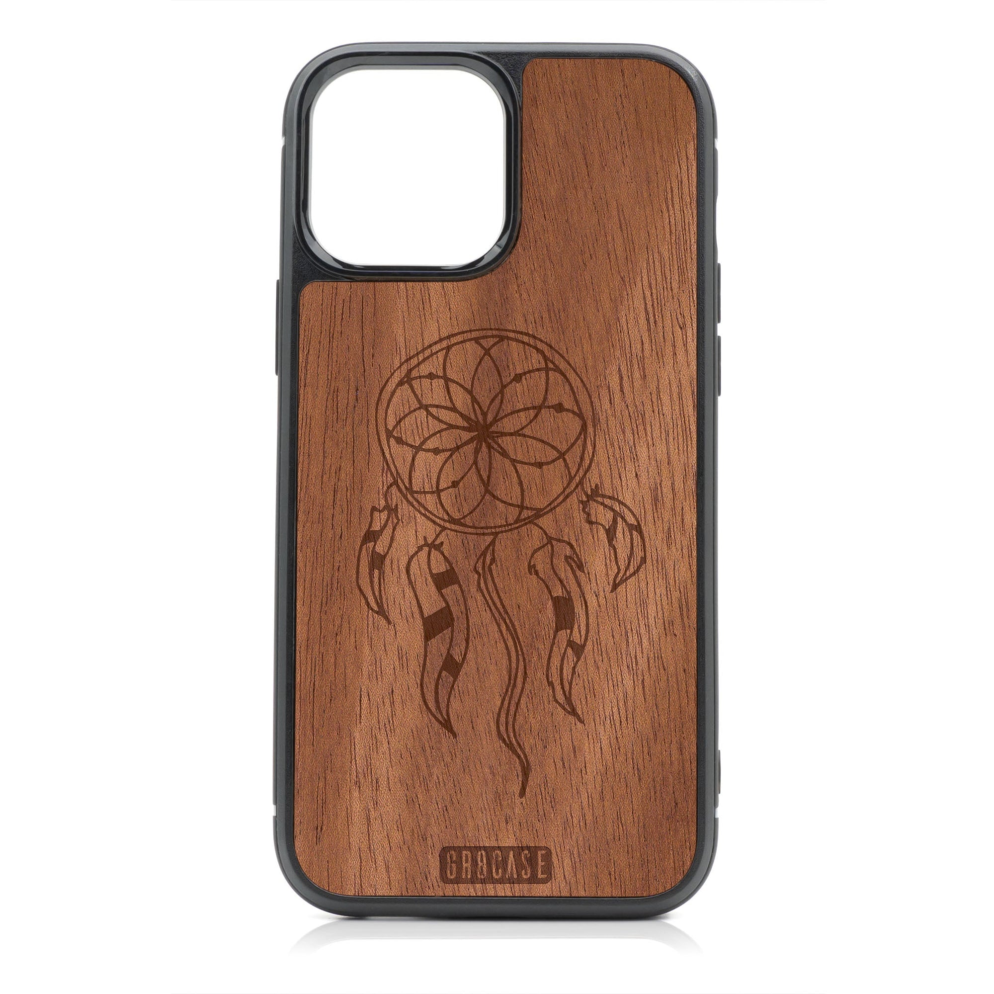 Dreamcatcher Design Wood Case For iPhone 14 Pro Max