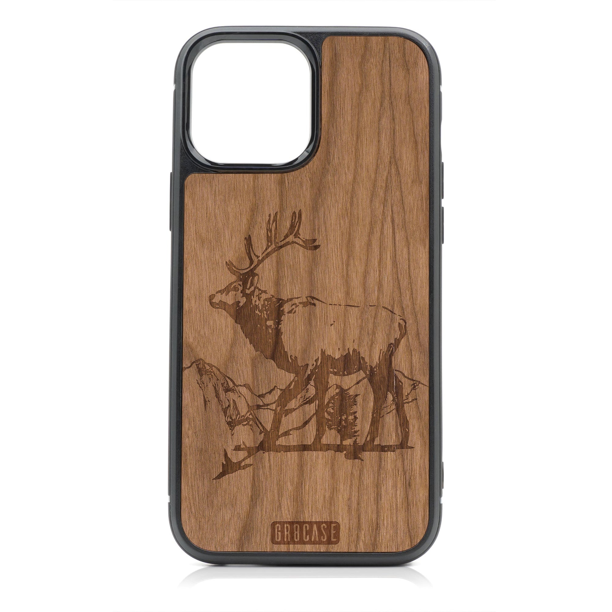 Elk Design Wood Case For iPhone 14 Pro Max