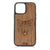 Furry Wolf Design Wood Case For iPhone 15 Pro Max