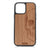 Half Skull Design Wood Case For iPhone 15 Pro Max