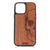 Half Skull Design Wood Case For iPhone 13 Pro Max