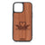 Swans Design Wood Case For iPhone 13 Pro Max
