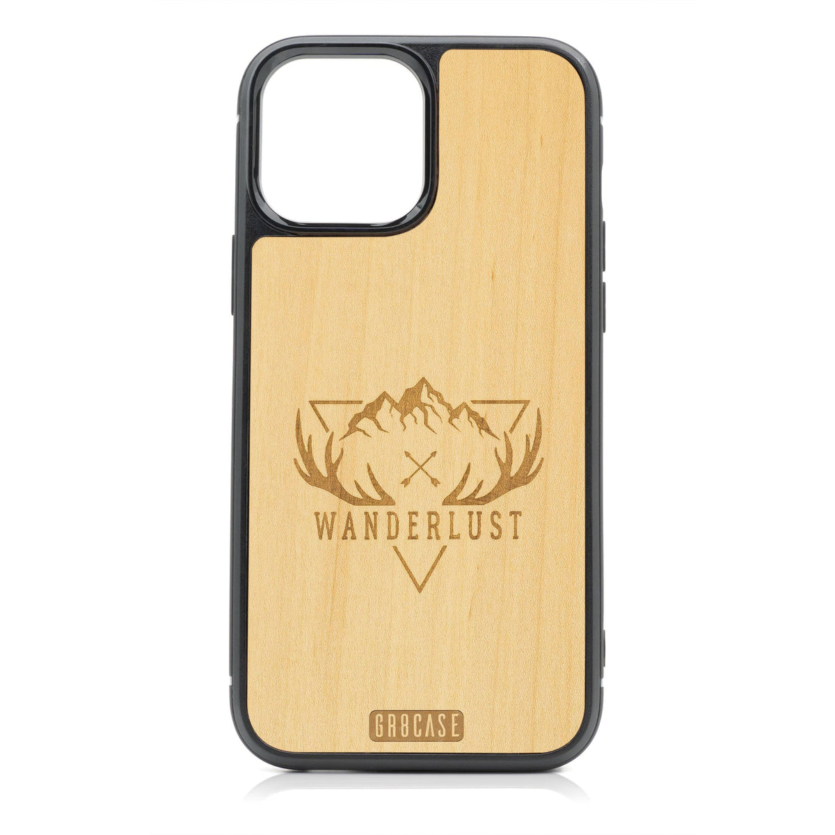 Wanderlust Design Wood Case For iPhone 14 Pro Max