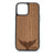 Whale Tail Design Wood Case For iPhone 14 Pro Max