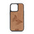 Butterfly Design Wood Case For iPhone 14 Pro