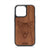 Furry Wolf Design Wood Case For iPhone 13 Pro