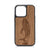 I'm Happy Anywhere I Can See The Ocean (Whale) Design Wood Case For iPhone 14 Pro