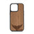 Whale Tail Design Wood Case For iPhone 14 Pro