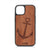 Anchor Design Wood Case For iPhone 15