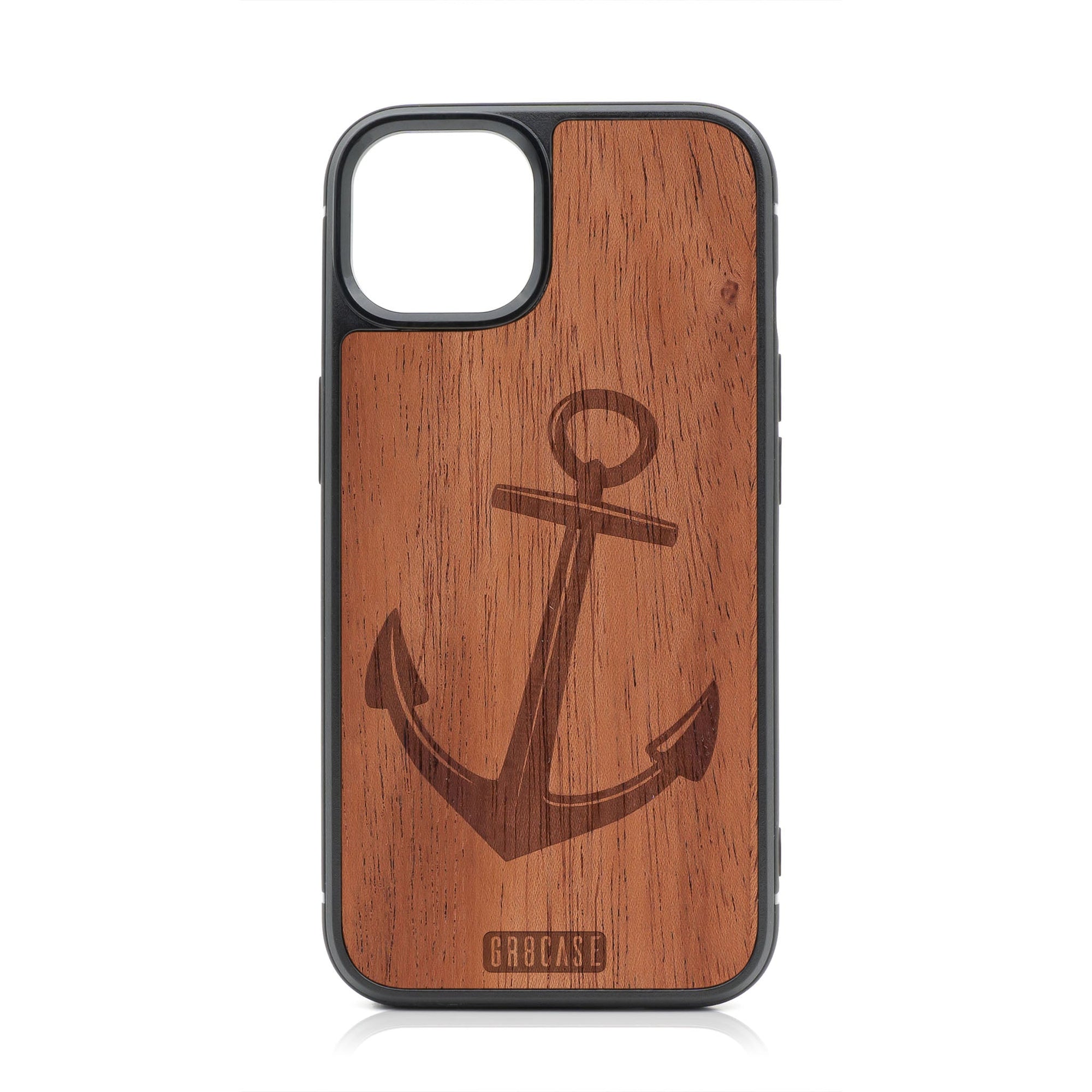 Anchor Design Wood Case For iPhone 14