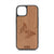 Butterfly Design Wood Case For iPhone 15
