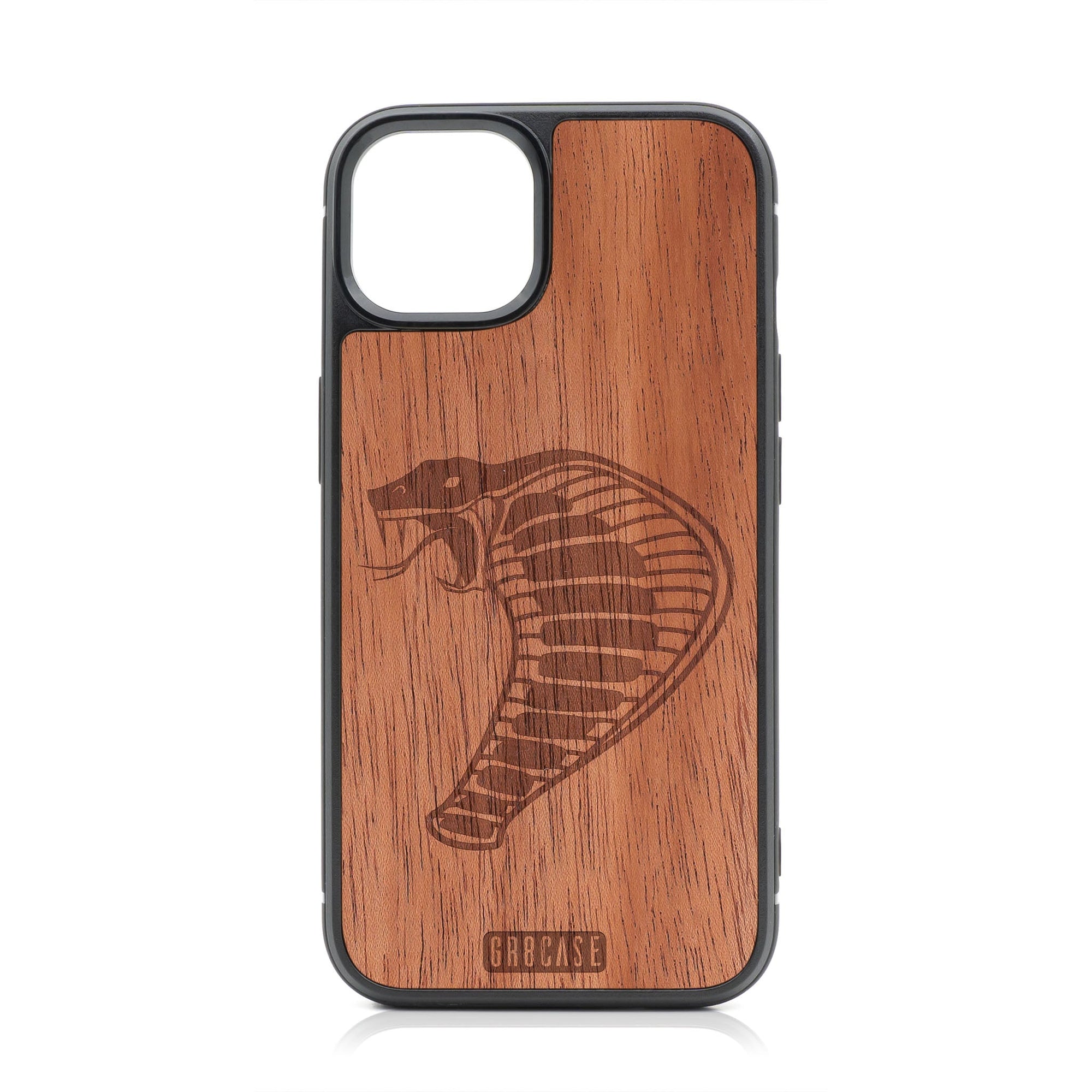 Cobra Design Wood Case For iPhone 14