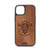 Custom Motors (Bearded Biker Skull) Design Wood Case For iPhone 15